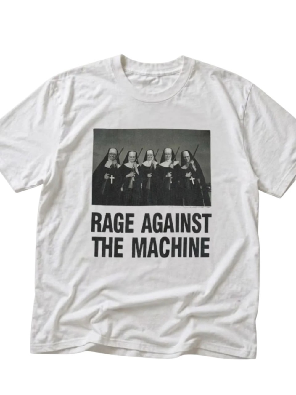 White Short-Sleeve Rage Against The Machine Graphic Tee